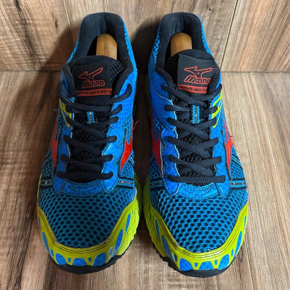 Mizuno Wave Ascend 7 Womens Running Shoes Blue Red Yellow Athletic Size 8.5 - Picture 5 of 8